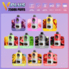 VPLUS 25,000-puff vape offering diverse flavor options including Blueberry, Honey Peach, Mango Guava, Watermelon Mint, Pineapple Banana, and more.