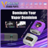 VPLUS vape with airflow adjustment, dual mesh coil technology, magnetic metal shell, Type-C charging, and 2,800+ puff capacity.