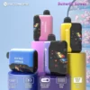 NICOMORE dual-flavor disposable vapes: Strawberry Bull and Blue Razz Lemonade with 650mAh battery