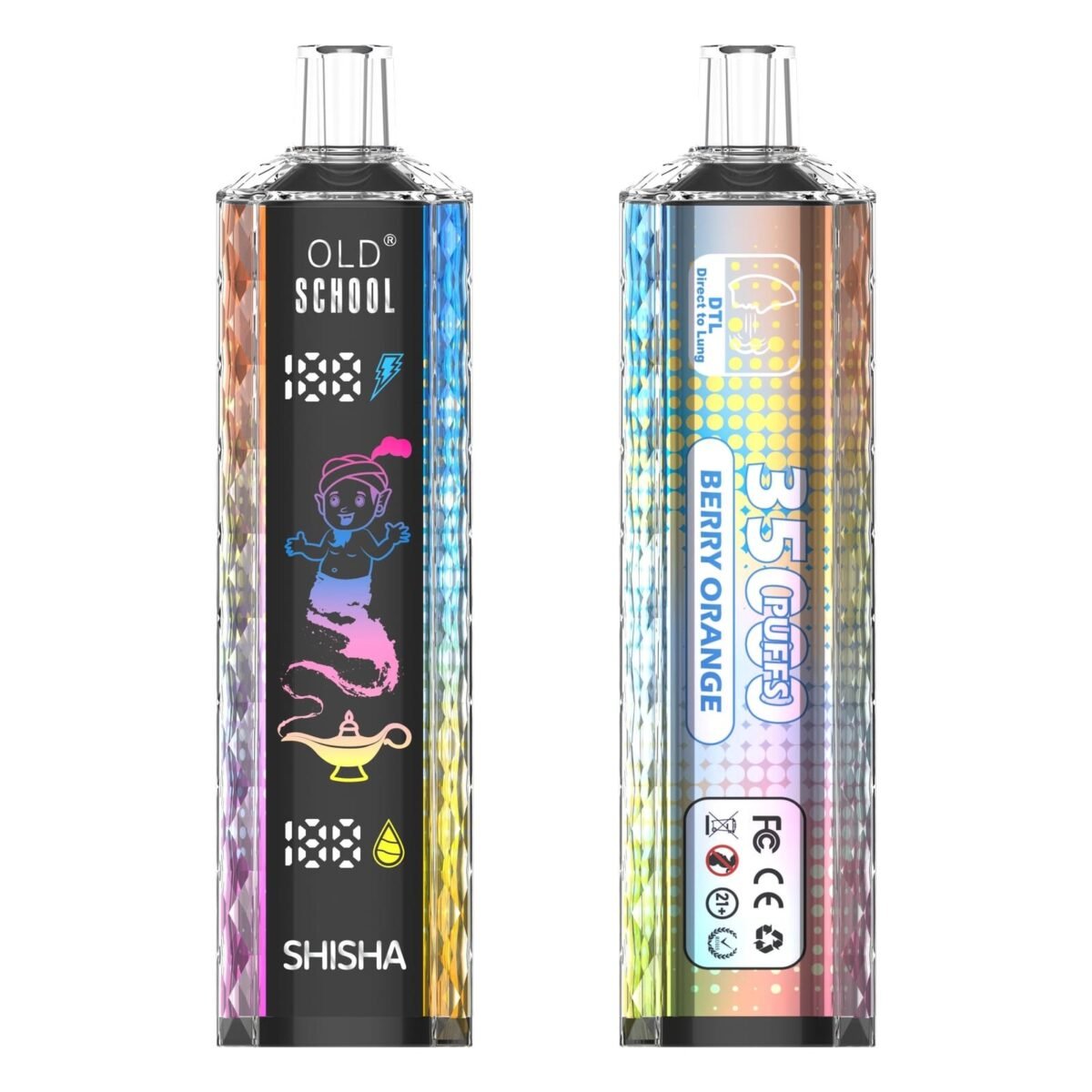 Alternative view of Old School FX35000 - 35,000 Puff Dual Mesh Coil Smart Disposable Vape